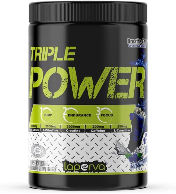 LAPERVA TRIPLE POWER BLUE RASP 60SERV//BB PRE WORKOUT S A